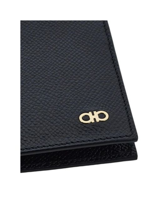 Ferragamo Black Leather Wallets & Pures for men