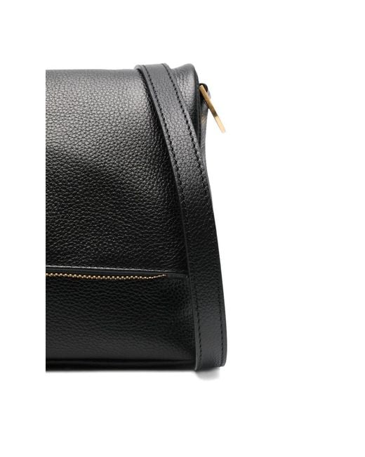Zadig & Voltaire Black Rocky Grained-Leather Shoulder Bag