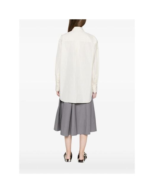 Soeur Natural Striped Cotton Shirt