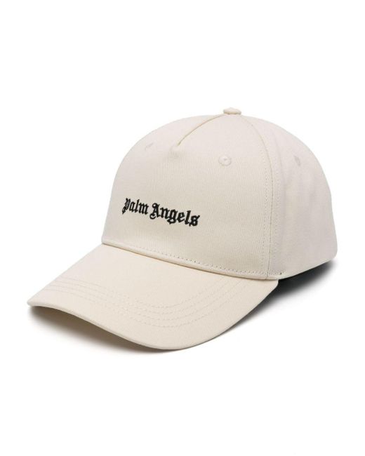 Palm Angels Natural Logo-Embroidered Cotton Cap