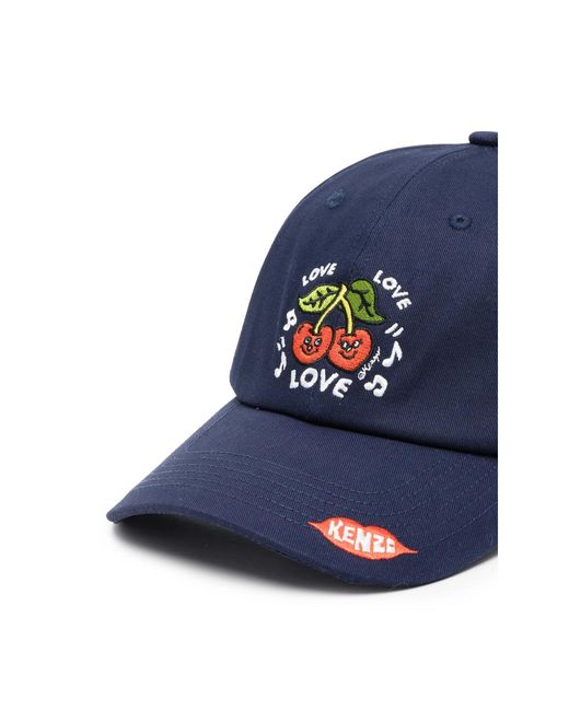 KENZO Blue Hats for men