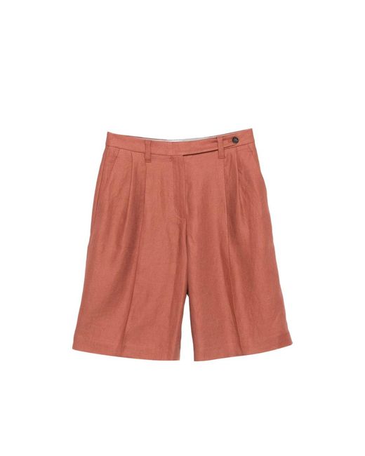 Brunello Cucinelli Red Shorts