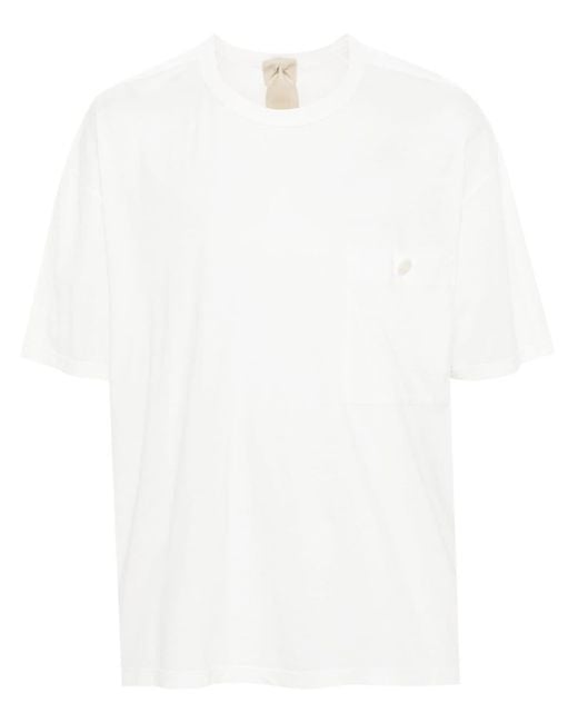 C P Company White Chest-Pocket T-Shirt for men