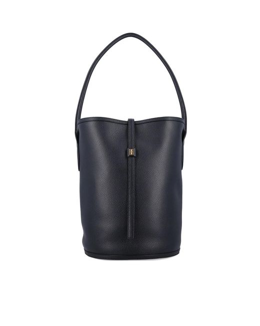 By Malene Birger Black Leather Bucket Bag