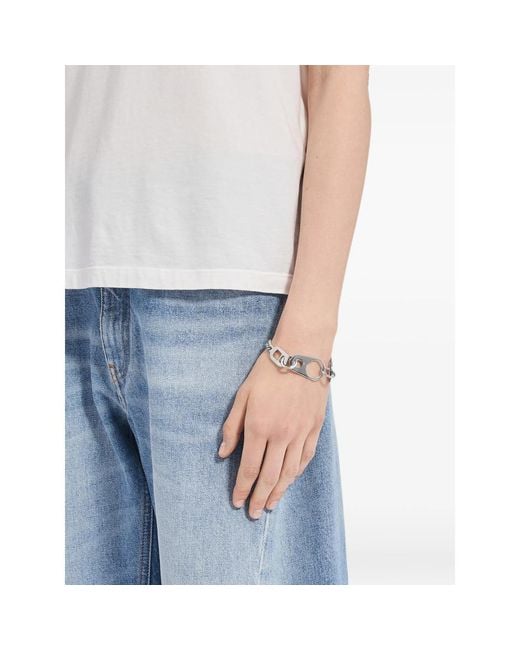 MM6 by Maison Margiela Metallic Bottle Cap Chain Bracelet
