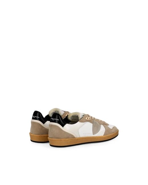 Philippe Model Multicolor Logo-Patch Panelled Sneakers for men