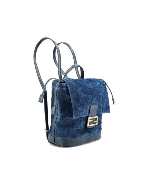 Fendi Blue Backpacks