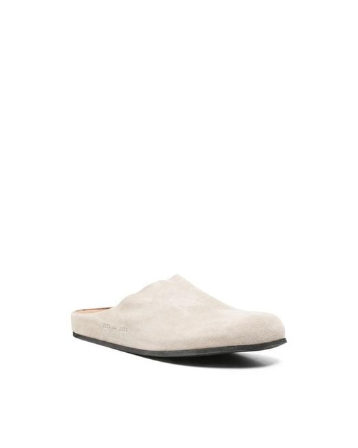 Common Projects White Suede Clogs for men