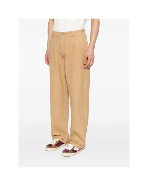 Represent White Studded Panel Trousers for men