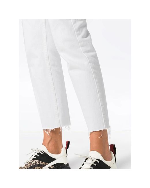 Re/done White Stove Pipe Jeans