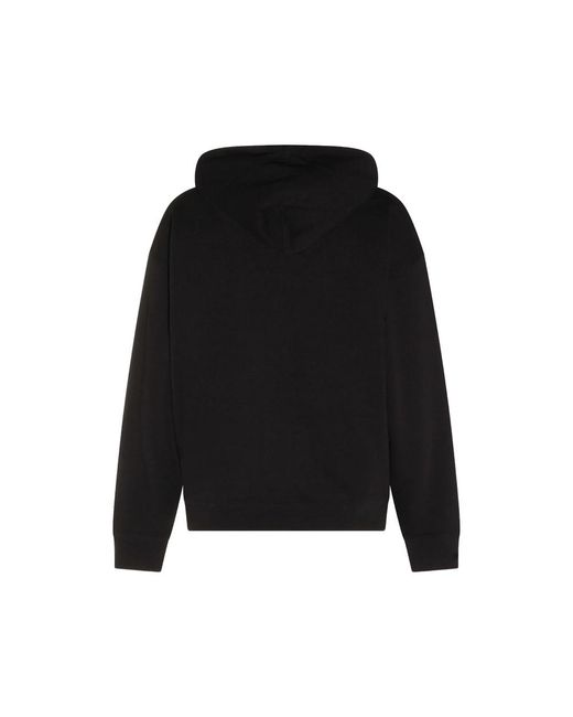 Y-3 Black French Terry Liquid Logo-Print Drawstring Hoodie for men