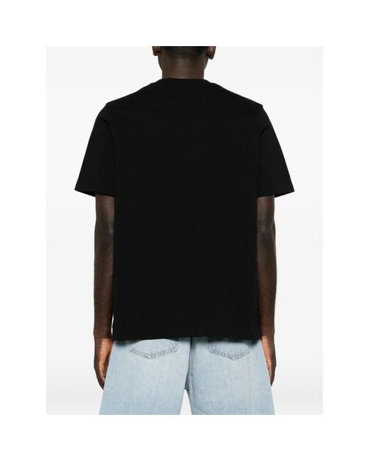 Casablanca Black Monde Perdu Tennis Club Icon Graphic-Print T-Shirt for men
