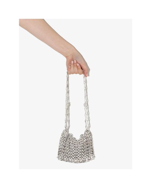Rabanne White Iconic 1969 Nano Shoulder Bag