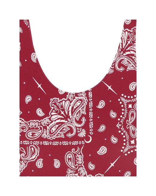 VENUJA Red Bandana-Print Swimsuit