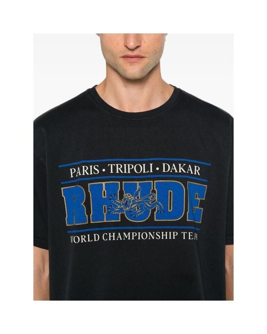 Rhude Blue T-Shirts & Vests for men