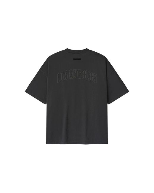 Fear Of God Black T-Shirt Round Neck for men