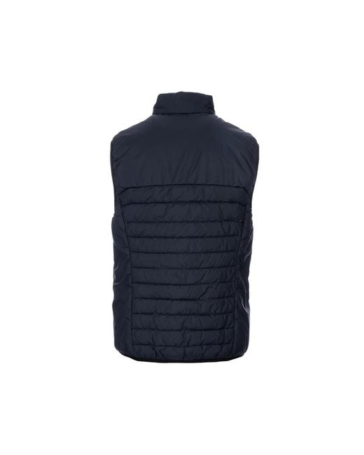 Boss Blue Quilted Zip Vest for men