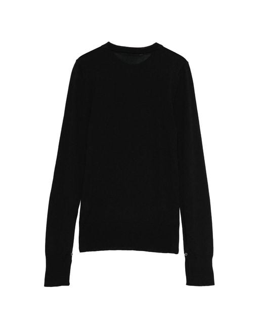 3311 Black Crew-Neck Sweater
