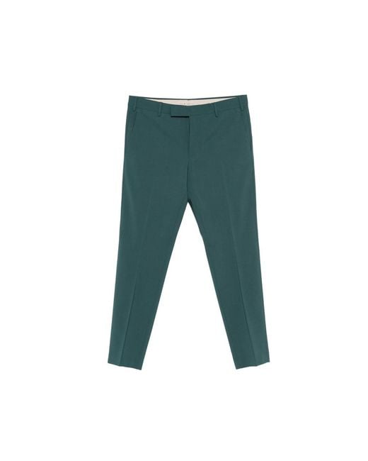 PT Torino Green Belt-Loop Trousers for men
