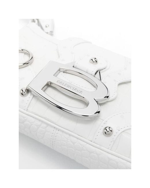 Balenciaga White Shoulder Bags