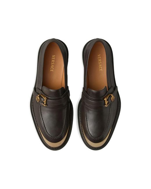 Versace Black Loafers