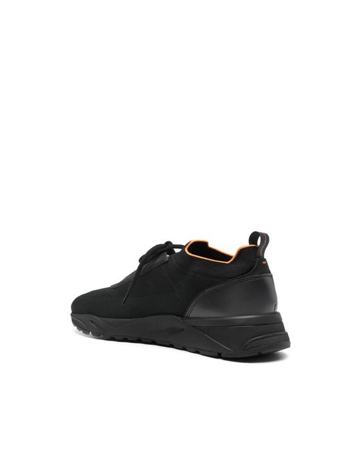 Santoni Black Sneakers for men
