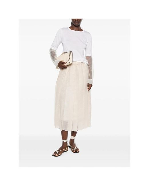 Fabiana Filippi White Long-Sleeve T-Shirt
