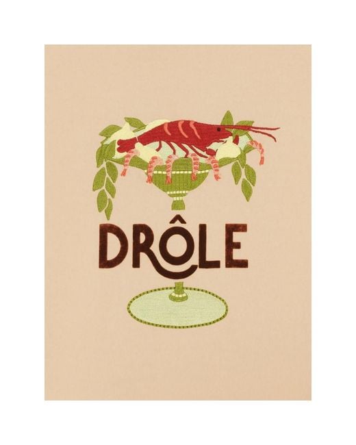Drole de Monsieur Natural Printed T-Shirt for men