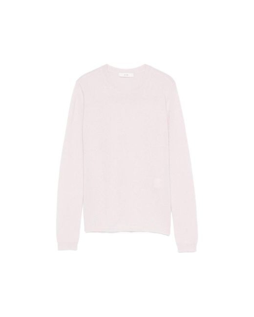 Co. White Round-Neck Sweater