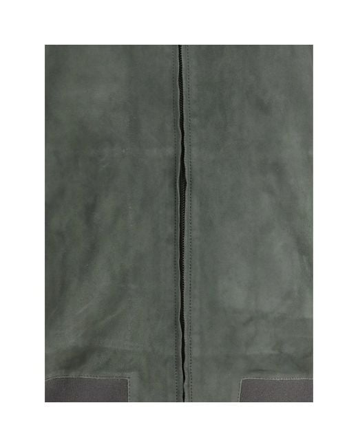 SANTORO Gray Zip-Up Bomber Jacket for men
