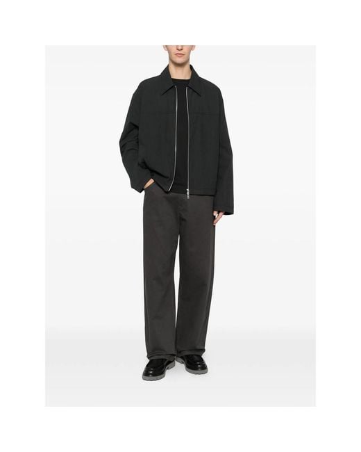 Fedeli Black Long-Sleeve T-Shirt for men