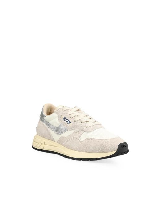 Autry White Reelwind Panelled Sneakers