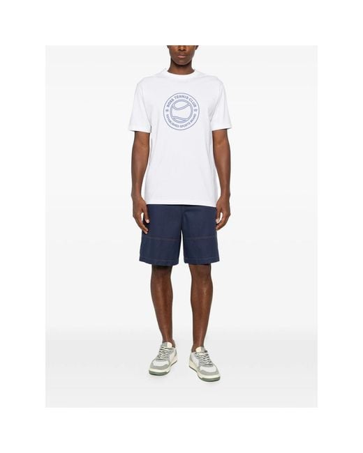 Boss White Join Graphic-Print T-Shirt for men