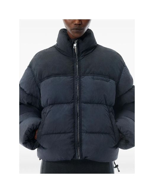 Alexander Wang Blue Cropped Puffer Jacket