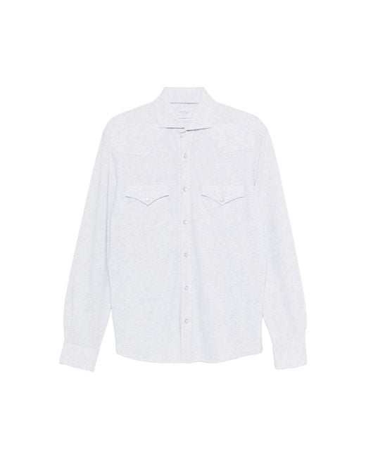Brunello Cucinelli White Shirts for men