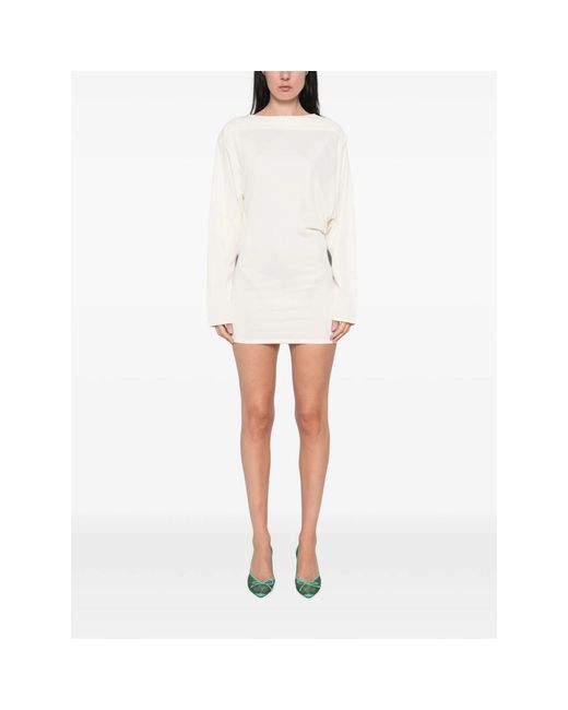 Jacquemus White Neutrals Dresses