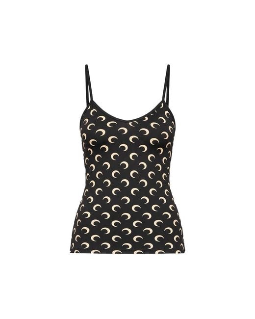 MARINE SERRE Black Tops