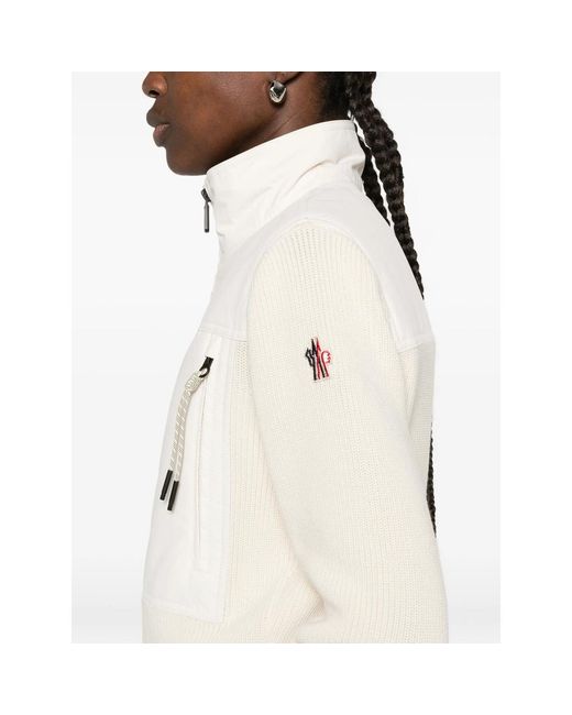 Moncler White Neutrals Knitwear