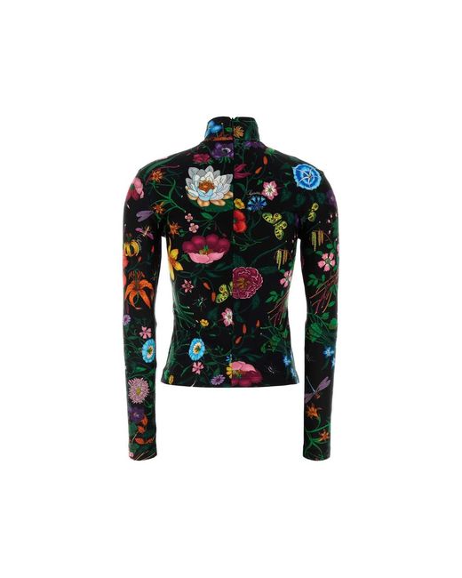 Gucci Black Printed Top