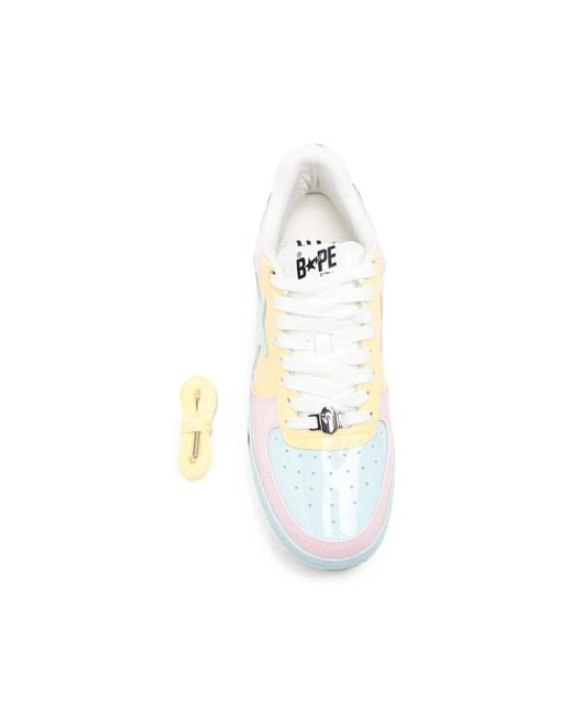 A Bathing Ape White Bape Sta Sneakers
