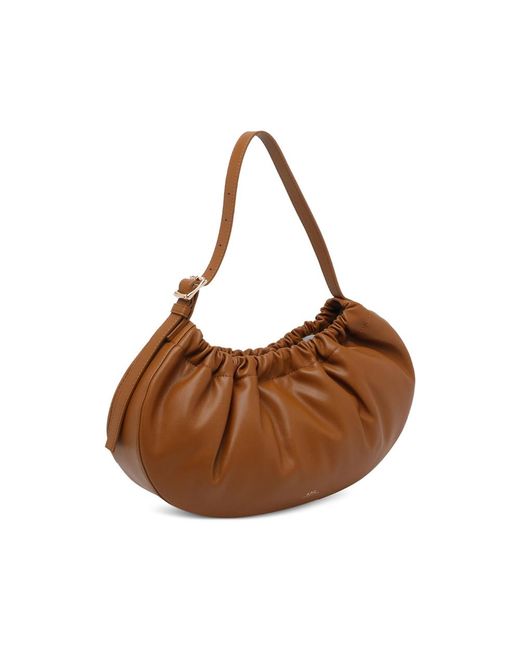 A.P.C. Brown Shoulder Bags