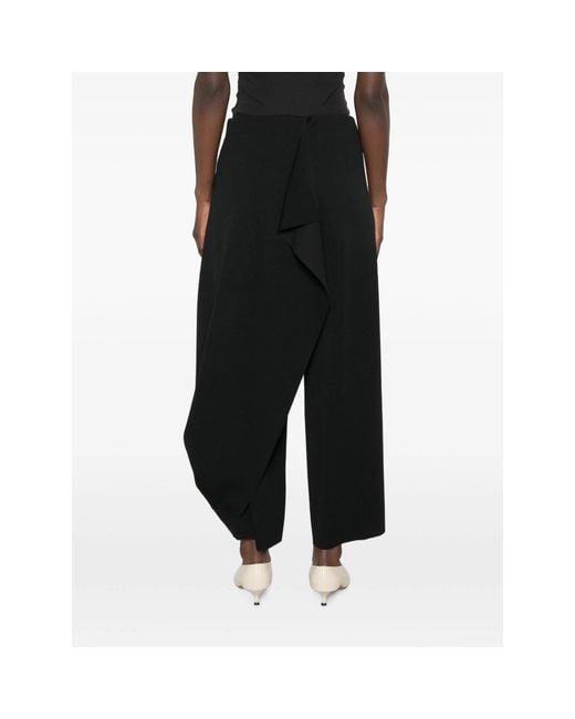 CFCL Black Wide-Leg Trousers