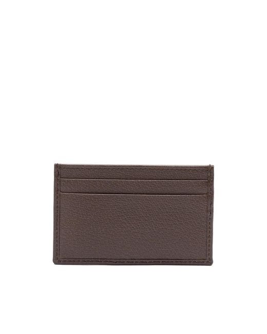 Gucci Gray Logo Stripe Cardholder for men