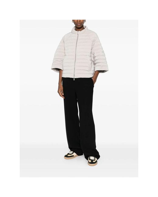 Moorer White Zip Jacket