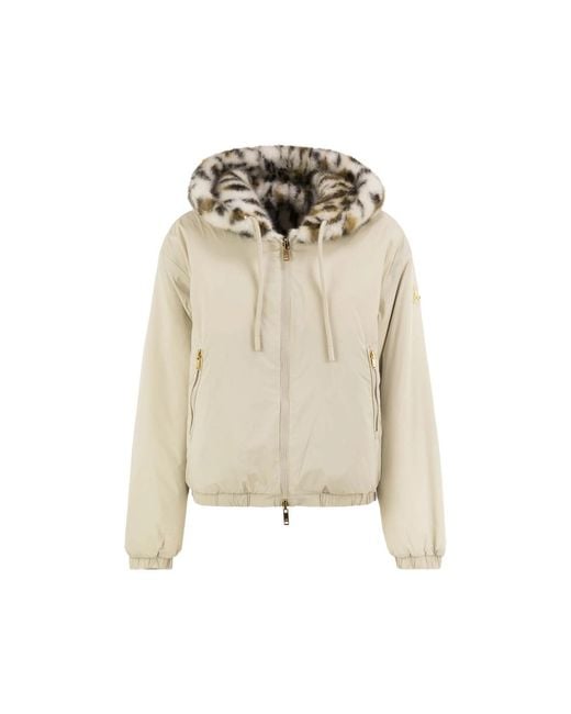 Moose Knuckles Natural Eaton Bunny Reversible Hooded Jacket