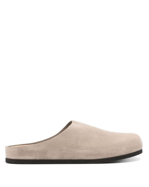 Common Projects White Slip-On Suede Clogs for men