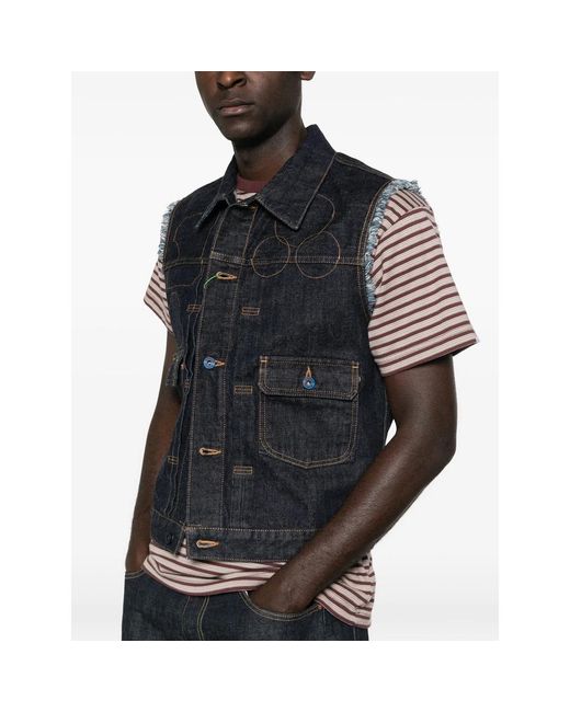 KENZO Blue Vests for men