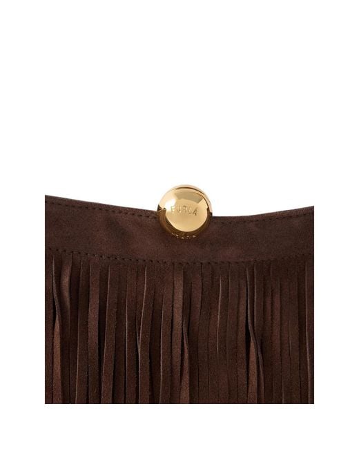 Furla Brown Sfera Soft Shoulder Bag L