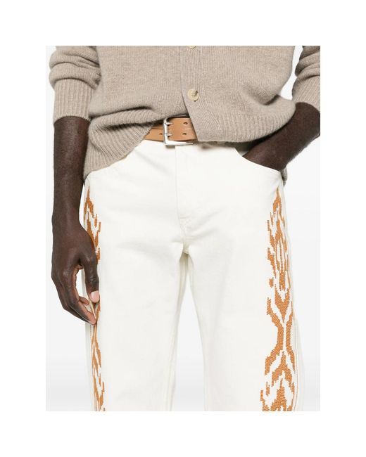 Isabel Marant White Denim Neutral for men