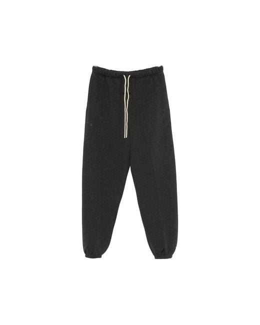 Fear Of God Black Classic Fleece Drawstring-Waist Track Pants for men